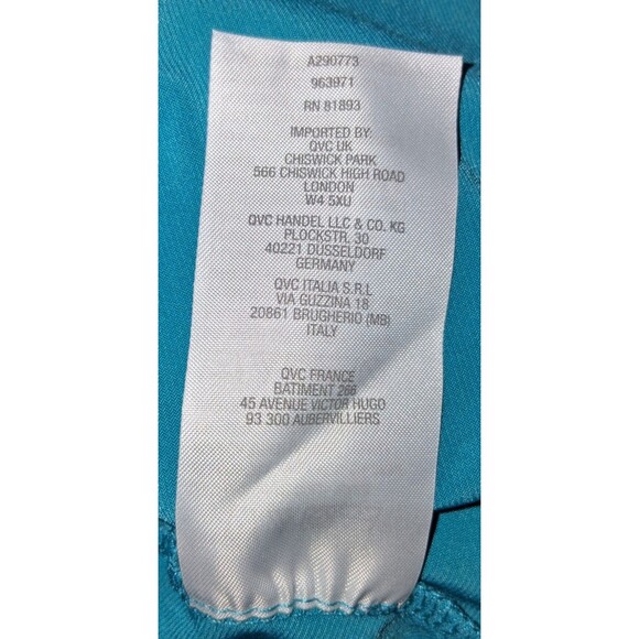 Susan Graver Blue Green Geometric Cardigan & Tank Twin Set Large Women’s Knit - Picture 10 of 12